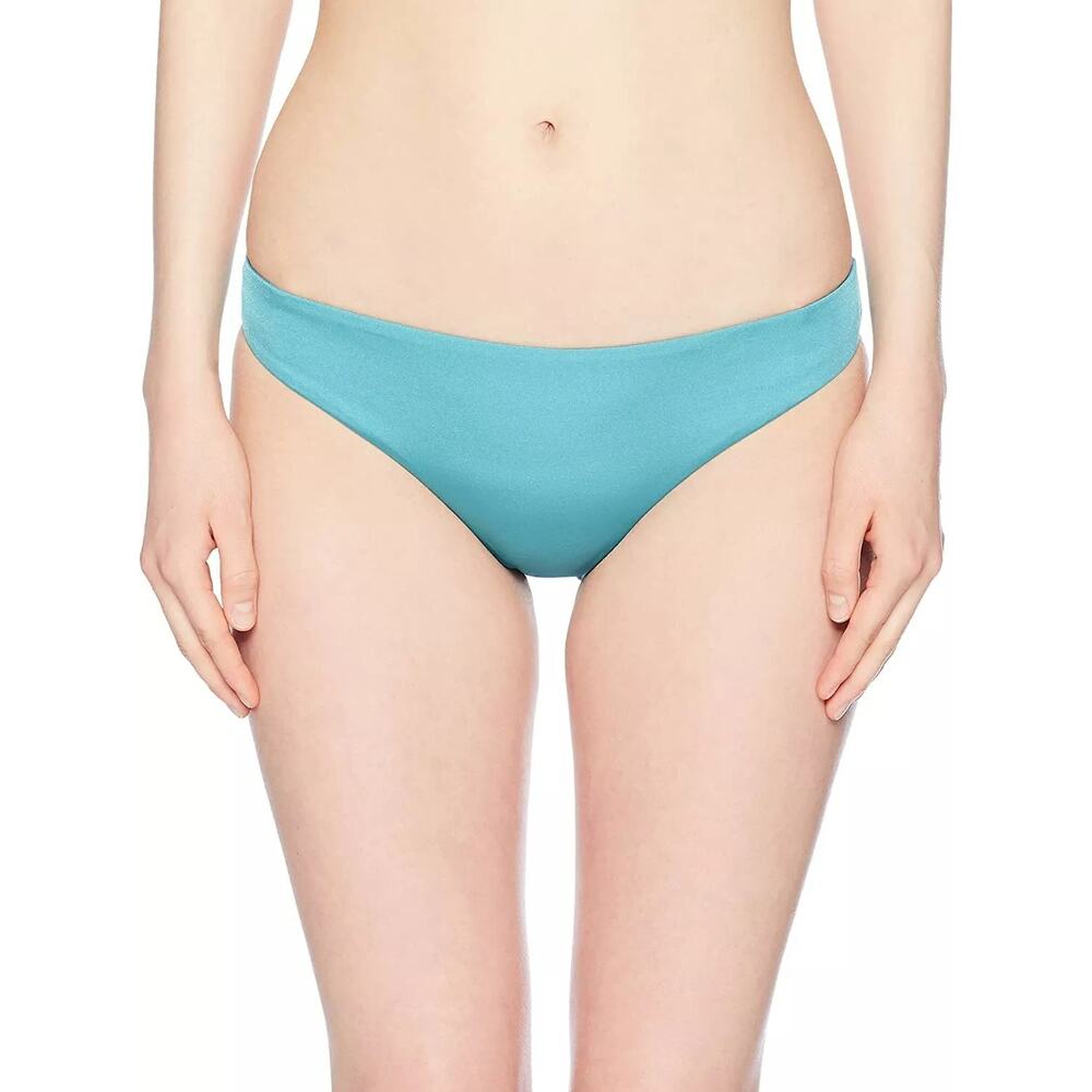 The Bikini Lab Women's Solid Basic Cinched-Back Hipster Bikini Bottom sz S